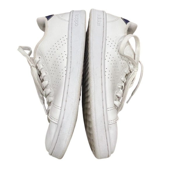 adidas White Blue Cloudfoam Advantage Clean Shoes Size 7 1/2 Men's - Picture 7 of 10